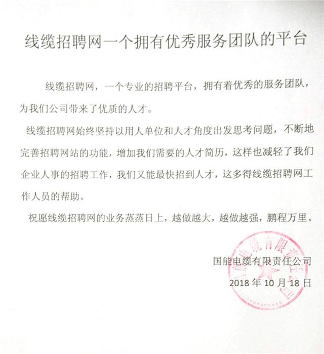 国能电缆责任有限公司